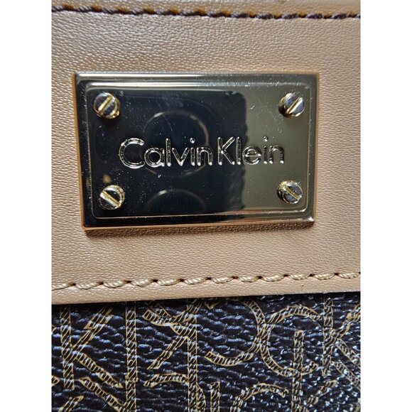 Calvin Klein Wristlet Women's Monogram Logo - Brown - Picture 4 of 6